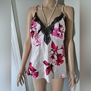 Lilac + london floral slip cami